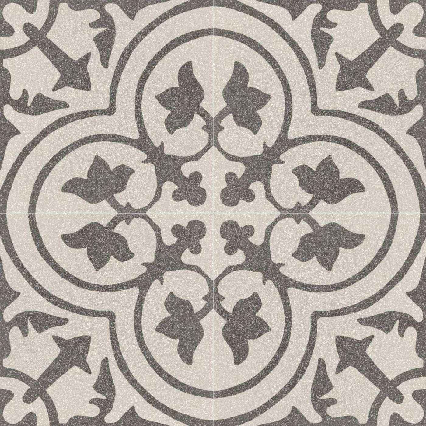 Ragno Abitare Decor Bianco, Antracite R635 20x20 Tappeto 7 pločica