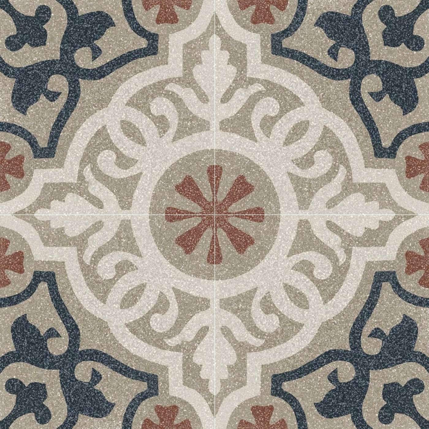 Ragno Abitare Decor Bianco, Fango R637 20x20 Tappeto 8 pločica