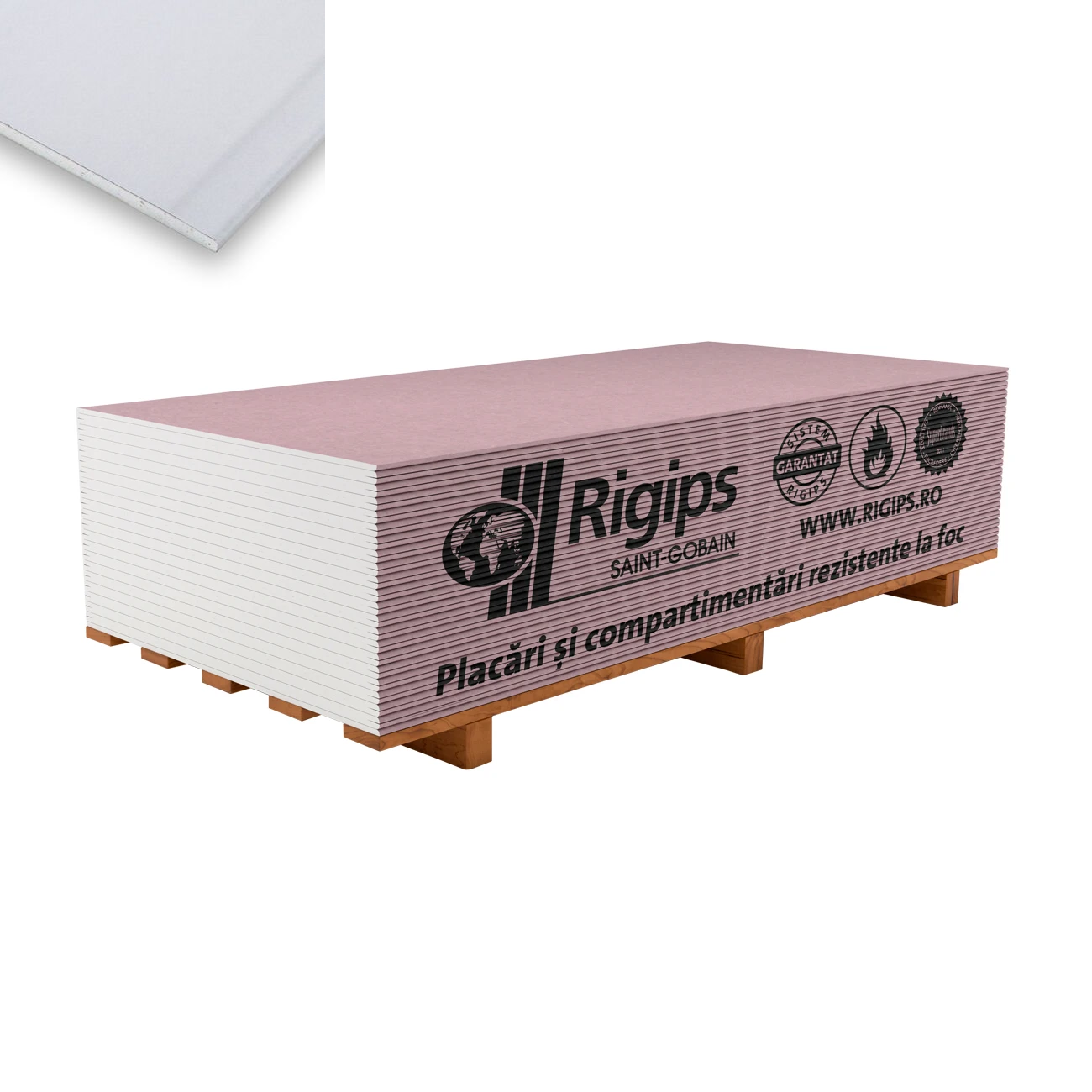 Rigips RF (DF) 120x200 12,5mm gips-karton ploča (GKP) vatrootporna crvena 2.400 134.400