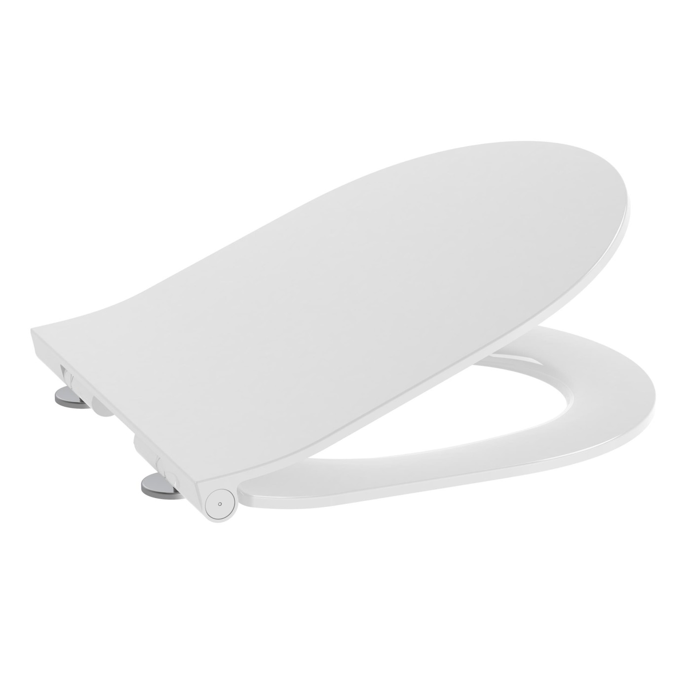 Roca Meridian Compact Slim SoftClose White daska za WC šolju sporospuštajuća i lakoskidajuća sa šarkama od nerđajućeg čelika A8012B2002