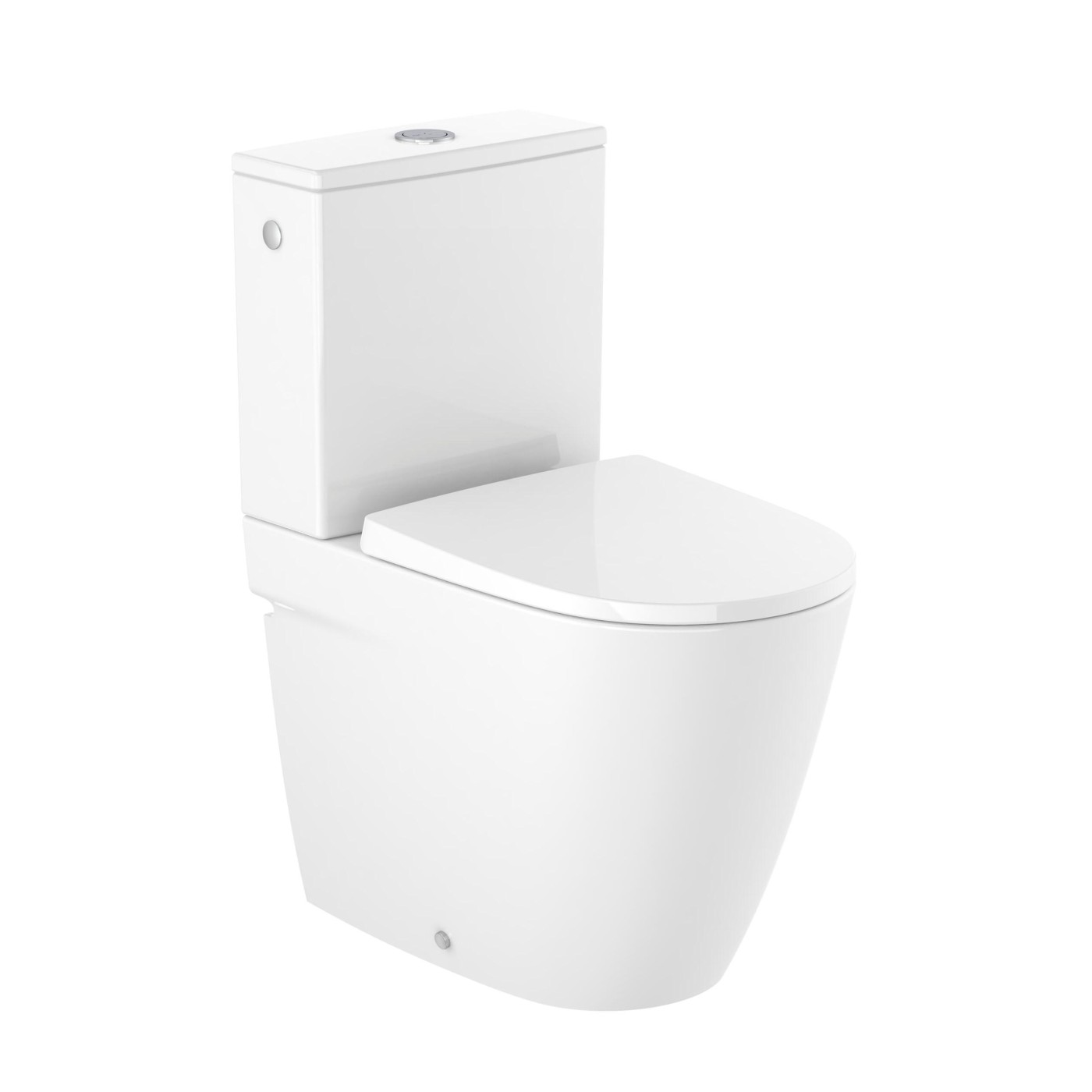 Roca Ona White Compact BTW Rimless WC šolja za monoblok 36x60x46,5 sa univerzalnim odvodom A342688000