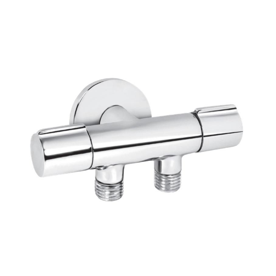 Rosan Armor Chrome ek ventil ugaoni dupli 1/2" x 3/8" i 3/8" A683838