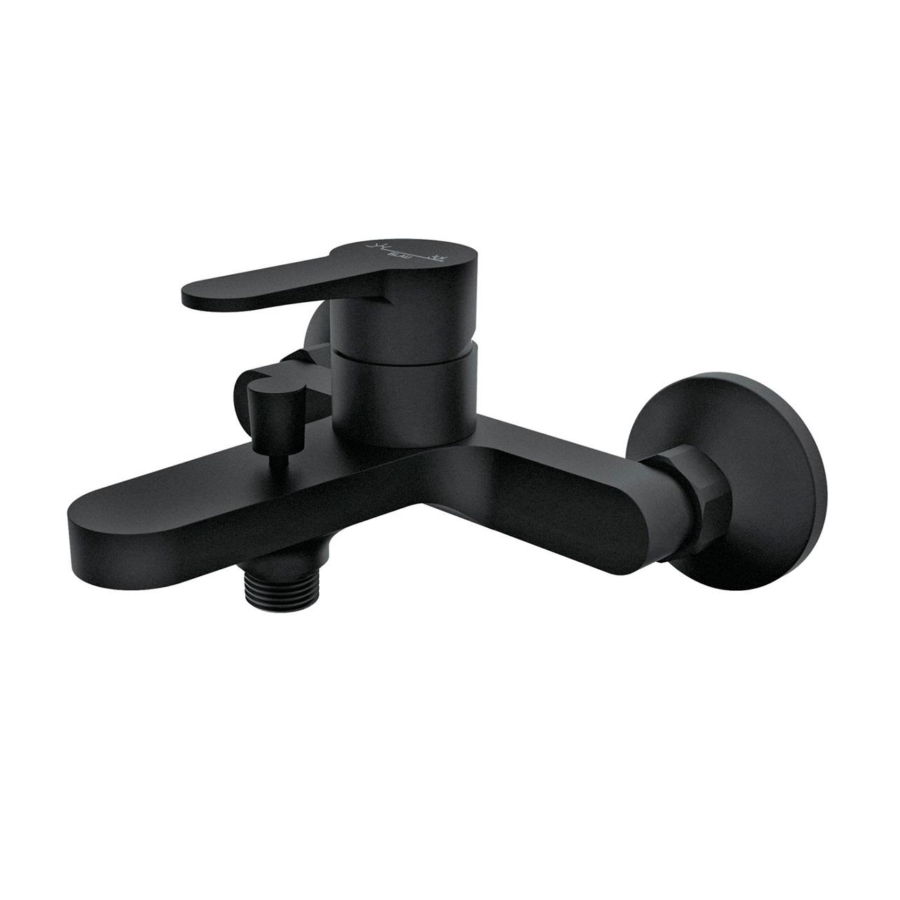 Rosan Blau Matt Black baterija (slavina) za tuš sa izlivom B133100B