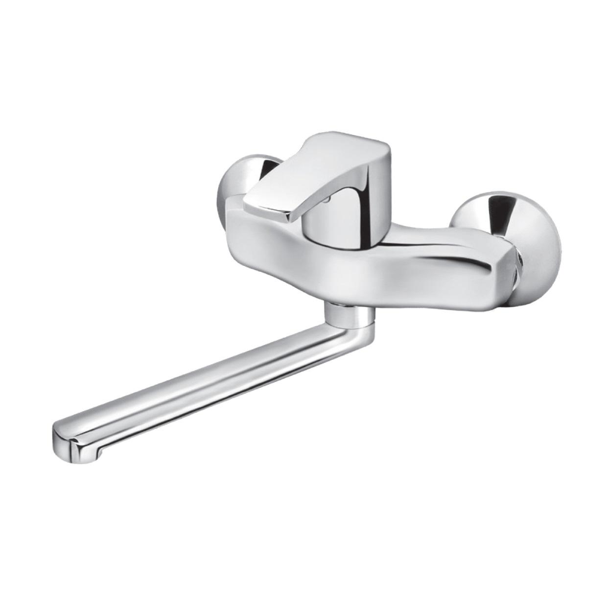 Rosan Cubo 200 Chrome baterija (slavina) za umivaonik/sudoperu zidna JC32120