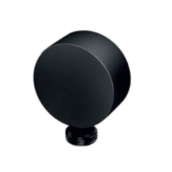 Rosan Dark Black priključak za crevo ručnog tuša zidni okrugli PRGC12D