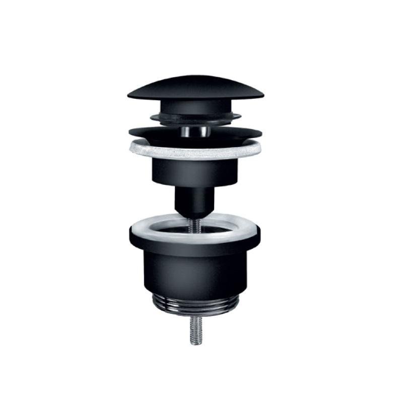 Rosan Dark Matt Black odlivni ventil sifona klik-klak univerzalni 5/4" automatski JD245