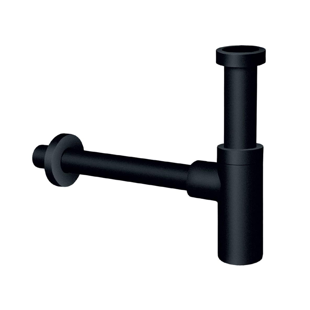 Rosan Dark Matt Black sifon za umivaonik 5/4"-32mm visine 4-11,5cm i dužine 30cm JD200