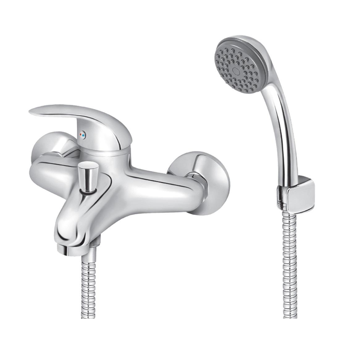 Rosan King Chrome baterija (slavina) za tuš sa izlivom i ručnim tuš setom J331001