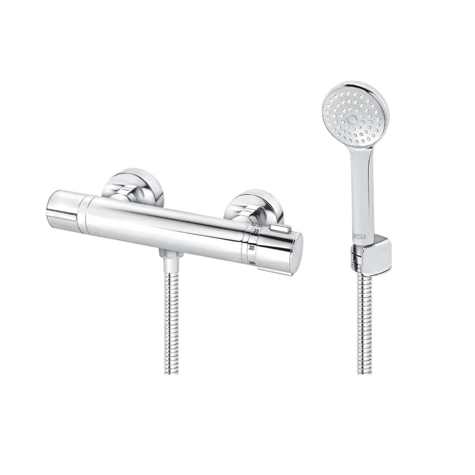 Rosan Stolz Thermo Chrome baterija (slavina) za tuš termostatska sa ručnim tuš setom - gratis 1T37101