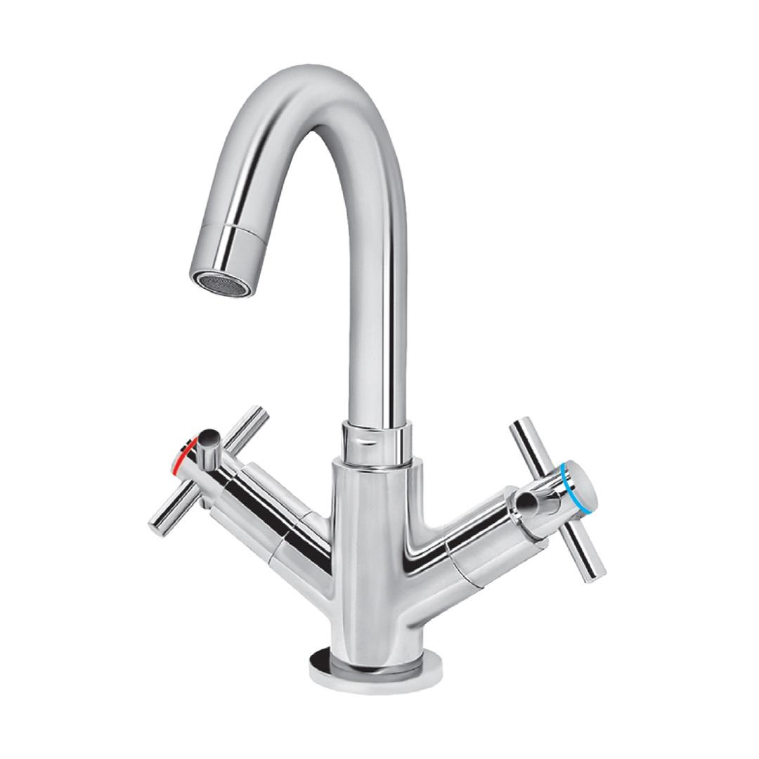 Rosan XO 200 Chrome baterija (slavina) za umivaonik dvoručna XO30101