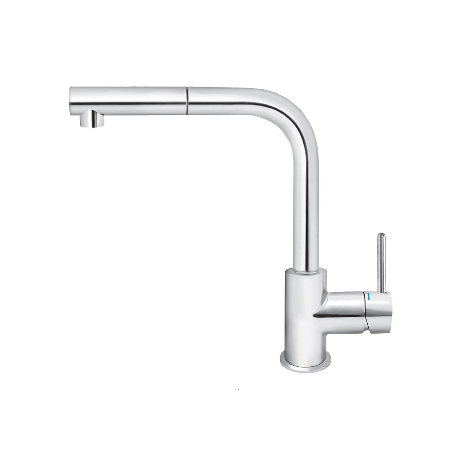 Rosan Zerro 265 Chrome baterija (slavina) za sudoperu sa izvlačnim tušem JZ38601