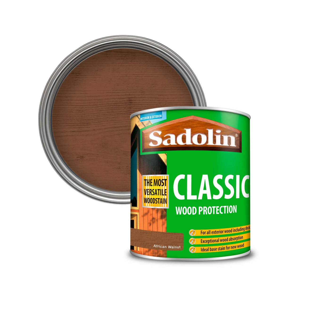 Sadolin Classic African Walnut 0,75L osnovni lazurni premaz za drvo za spolja i unutra tankoslojni (0,06-0,13L/m<sup>2</sup>)