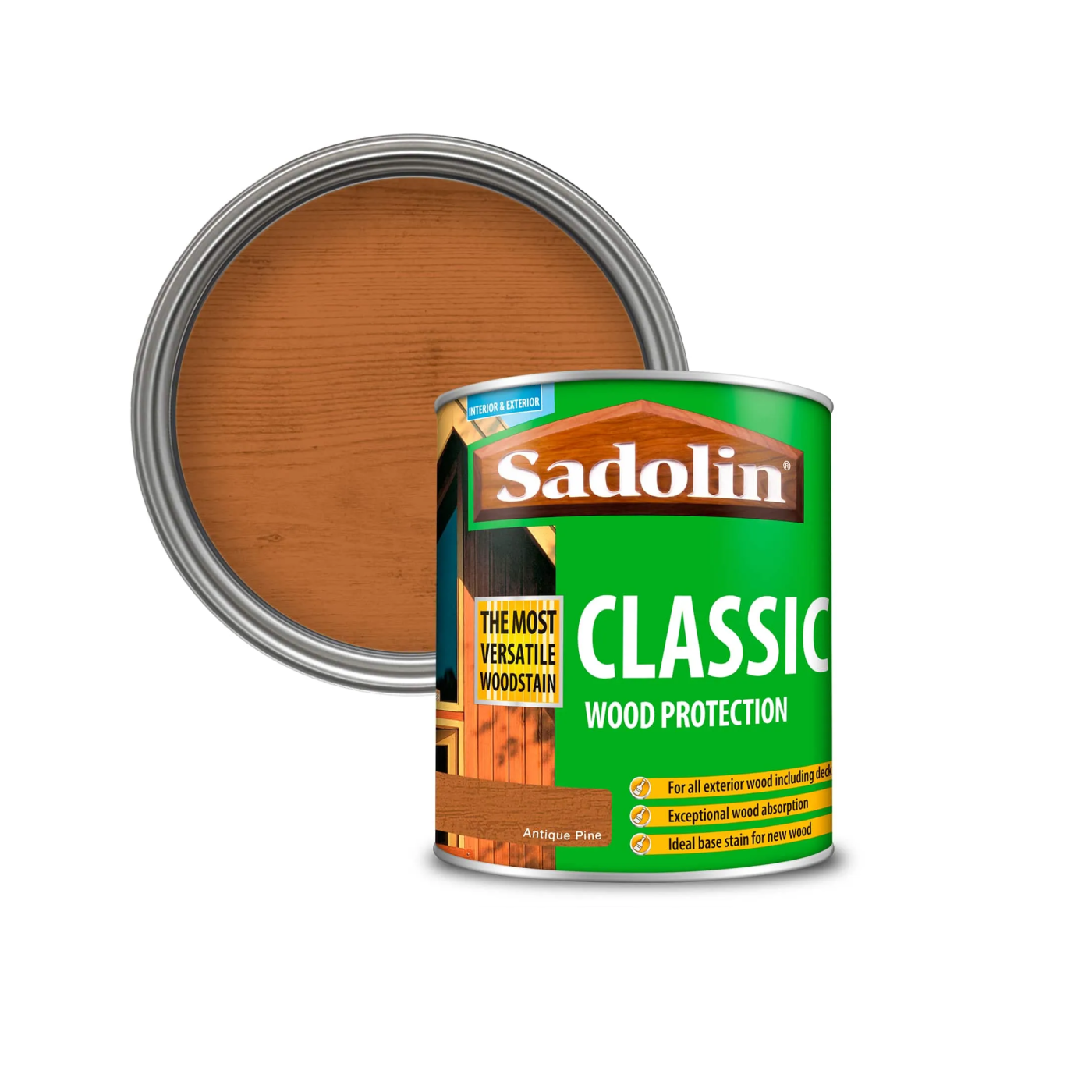 Sadolin Classic Antique Pine 0,75L osnovni lazurni premaz za drvo za spolja i unutra tankoslojni (0,06-0,13L/m<sup>2</sup>)