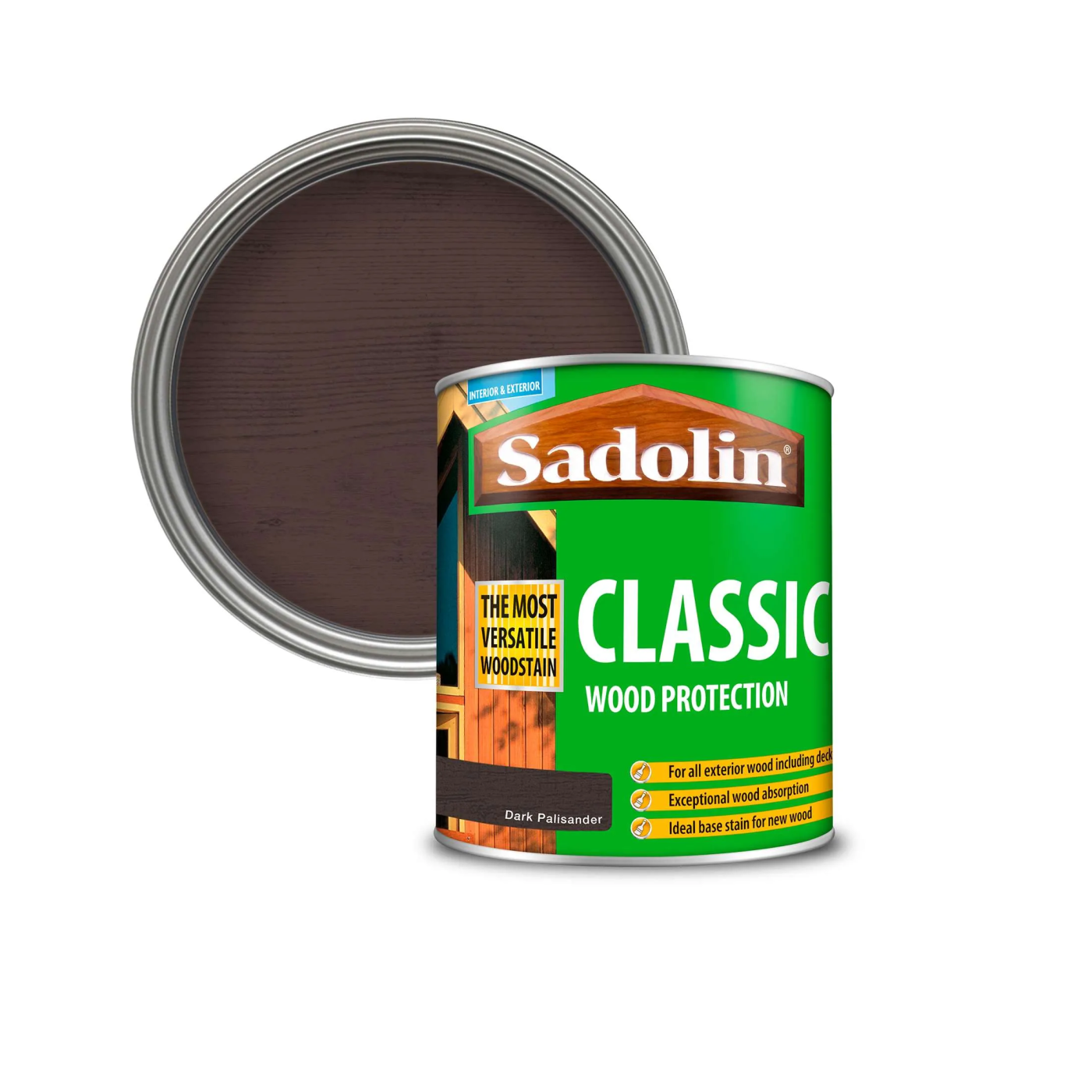 Sadolin Classic Dark Palisander 0,75L osnovni lazurni premaz za drvo za spolja i unutra tankoslojni na uljanoj bazi (0,06-0,13L/m<sup>2</sup>)