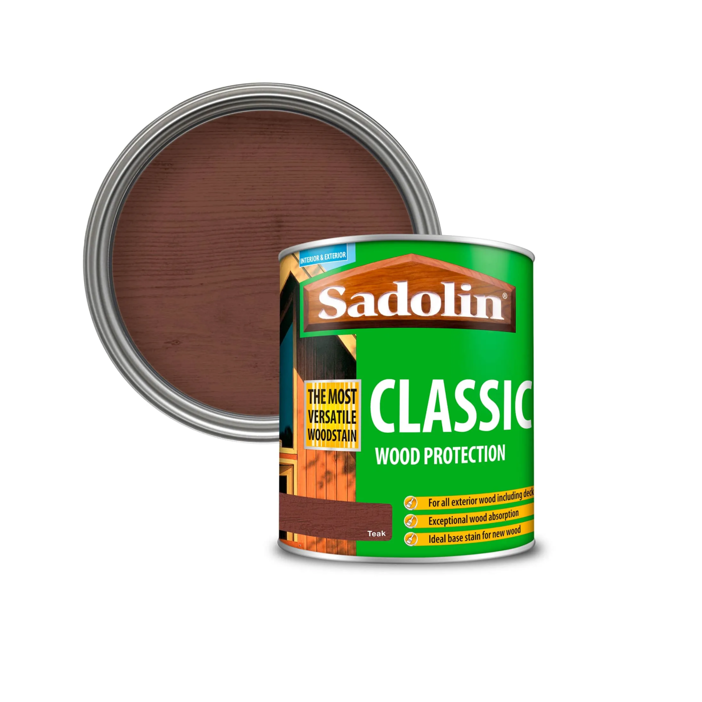 Sadolin Classic Teak 0,75L osnovni lazurni premaz za drvo za spolja i unutra tankoslojni (0,06-0,13L/m<sup>2</sup>)