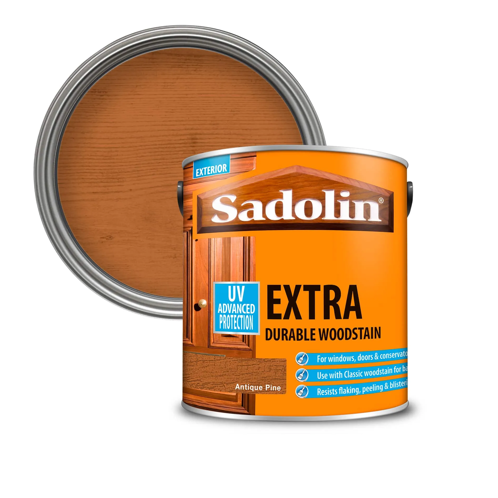 Sadolin Extra Antique Pine 2,5L posebni lazurni premaz za drvo za spolja debeloslojni (0,07-0,17L/m<sup>2</sup>)