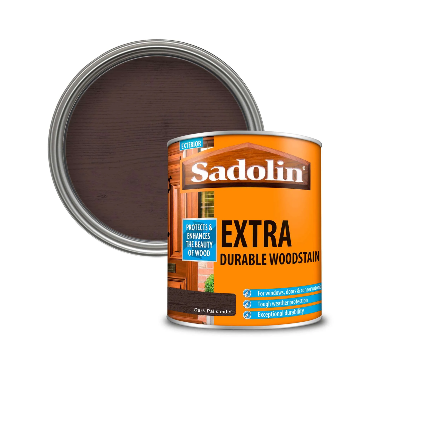 Sadolin Extra Dark Palisander 0,75L posebni lazurni premaz za drvo za spolja debeloslojni na uljanoj bazi (0,07-0,17L/m<sup>2</sup>)