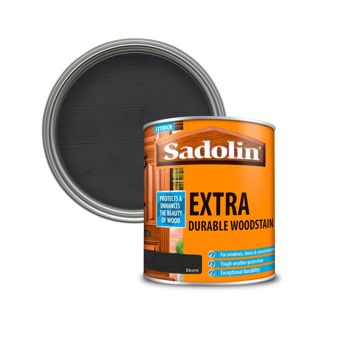 Sadolin Extra Ebony 0,75L posebni lazurni premaz za drvo za spolja debeloslojni (0,07-0,17L/m<sup>2</sup>)