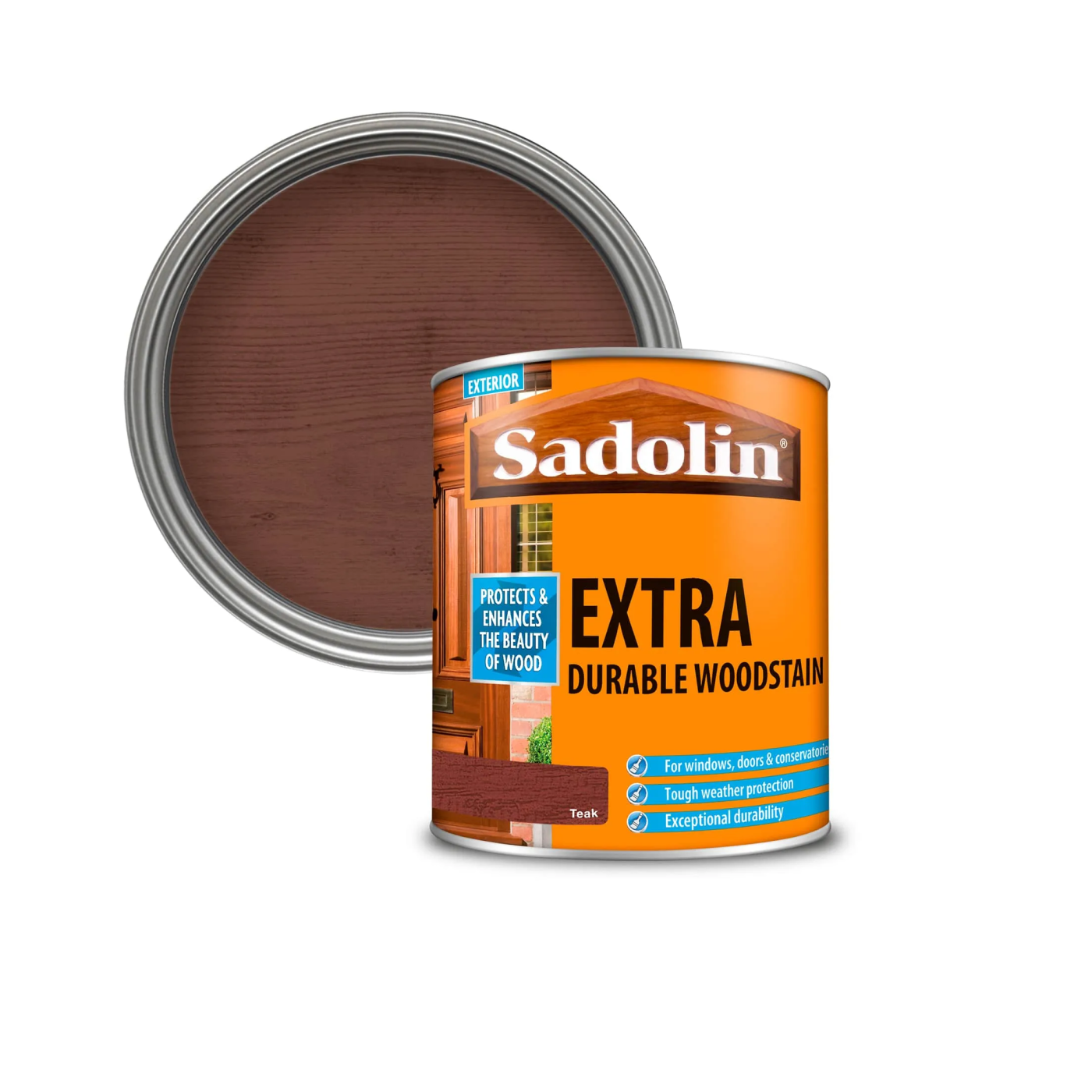 Sadolin Extra Teak 0,75L posebni lazurni premaz za drvo za spolja debeloslojni (0,07-0,17L/m<sup>2</sup>)