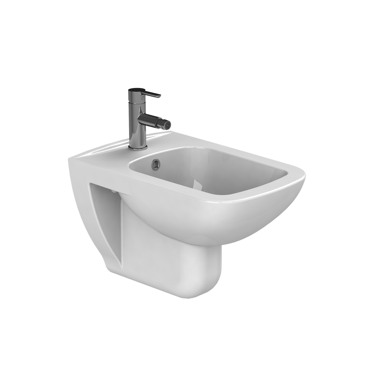 Turkuaz CeraStyle Duru White bide konzolni 36,4x52,3x37,4 15900