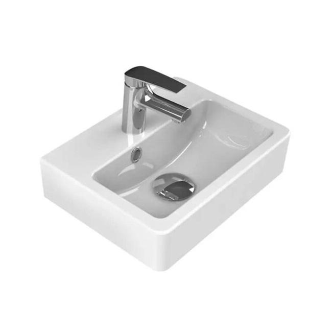 Turkuaz CeraStyle Mini White umivaonik (lavabo) 37,5x28x10 konzolni i nadgradni sa rupom za bateriju i prelivom 1400U