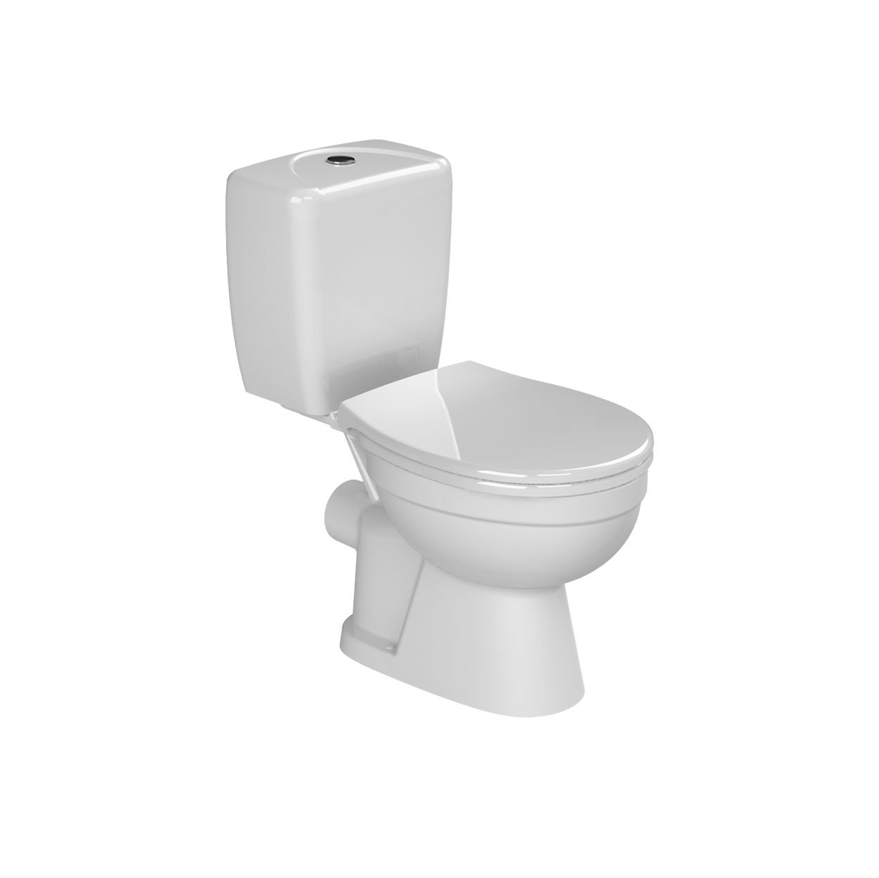 Turkuaz CeraStyle Ova White monoblok sa odvodom u zid (baltik) 36,5x69x75 8300PW