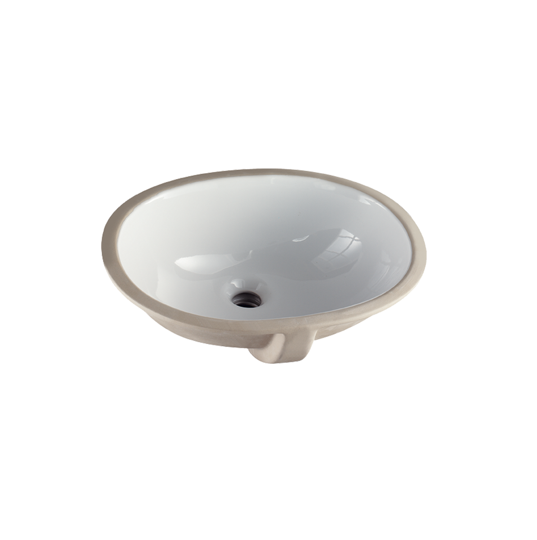 Turkuaz CeraStyle White umivaonik (lavabo) 48x39 podgradni sa prelivom ovalni 70200