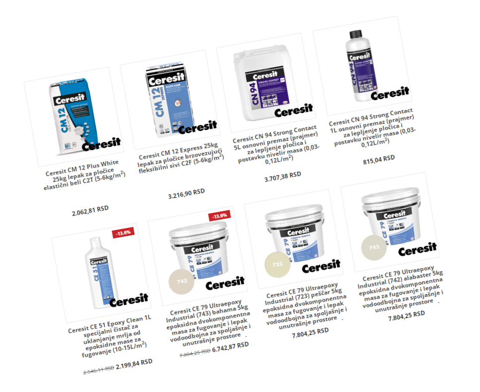 Adhezivi i prajmeri za pločice i druge kamene obloge
