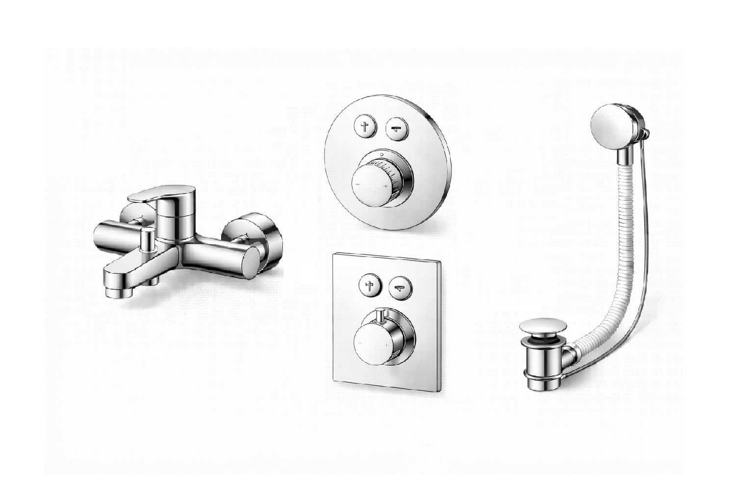 Baterije (slavine), mešači i odvodi za kade i tuševe