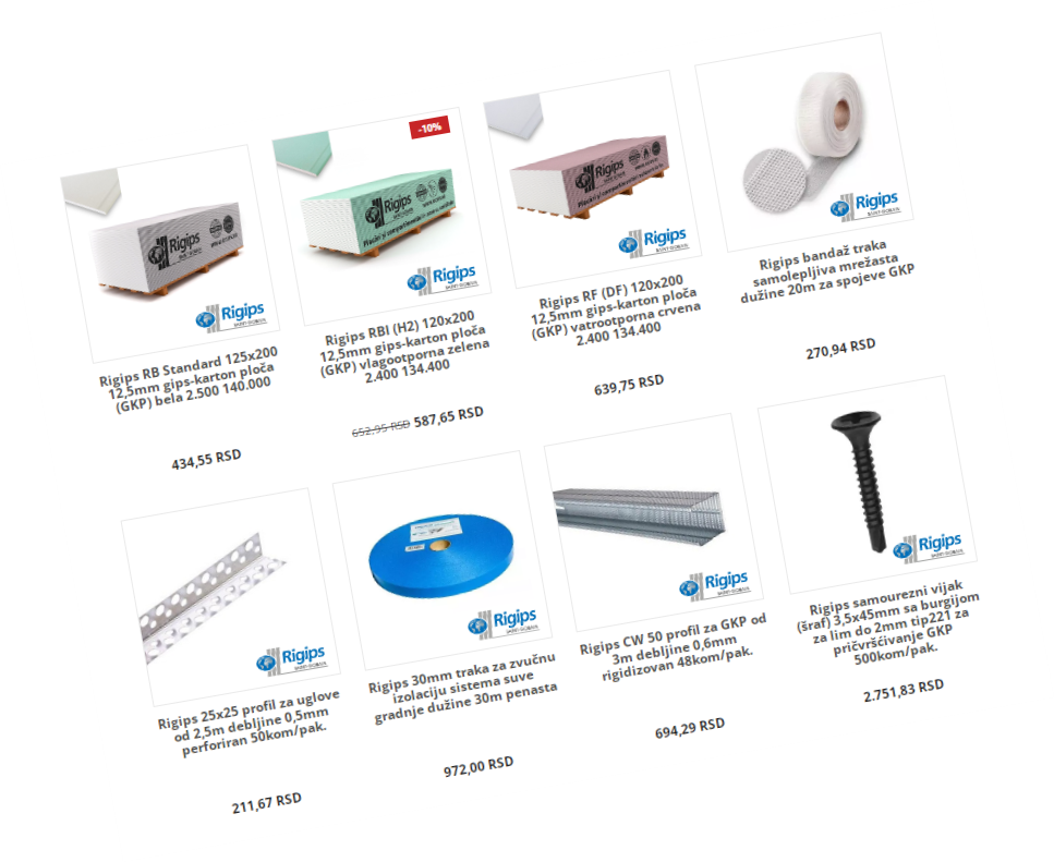 Drvene i gips-karton ploče i prateći sistemi suve gradnje