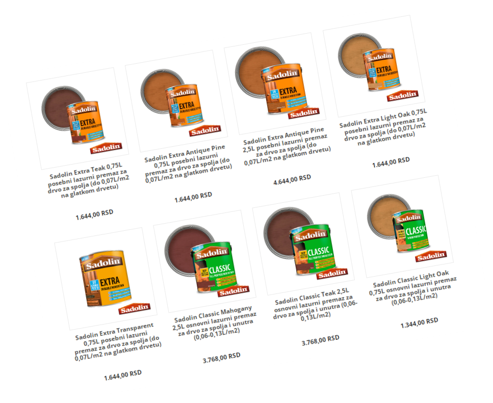 Emajl i lazurne boje za drvo i metal
