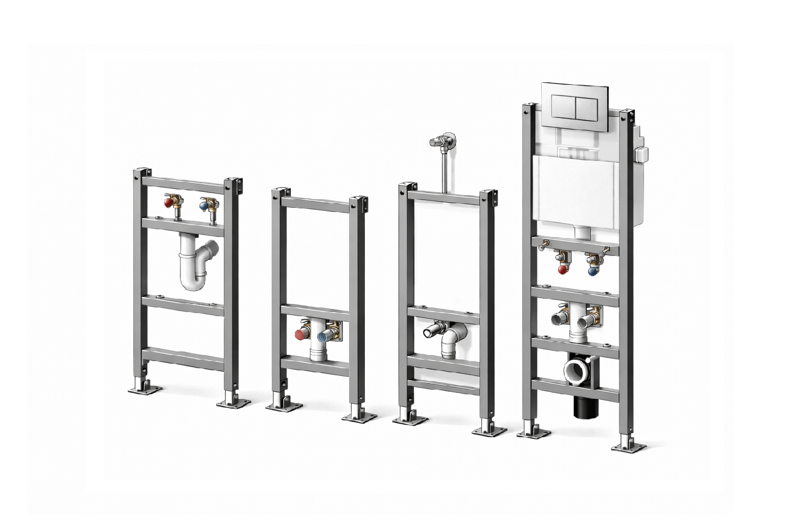 Ugradne konzole za umivaonike, bidee, pisoare i trokadere