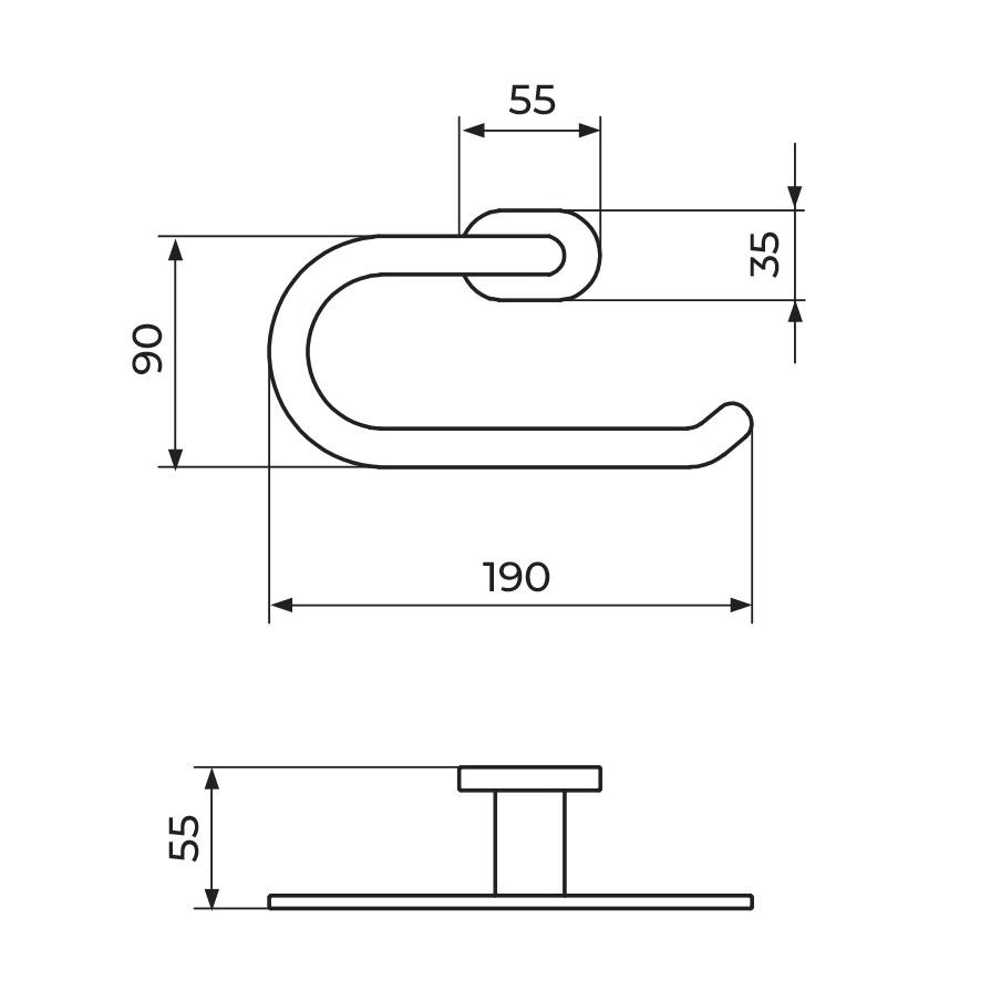 Rosan Mistique Chrome držač toalet papira JM909