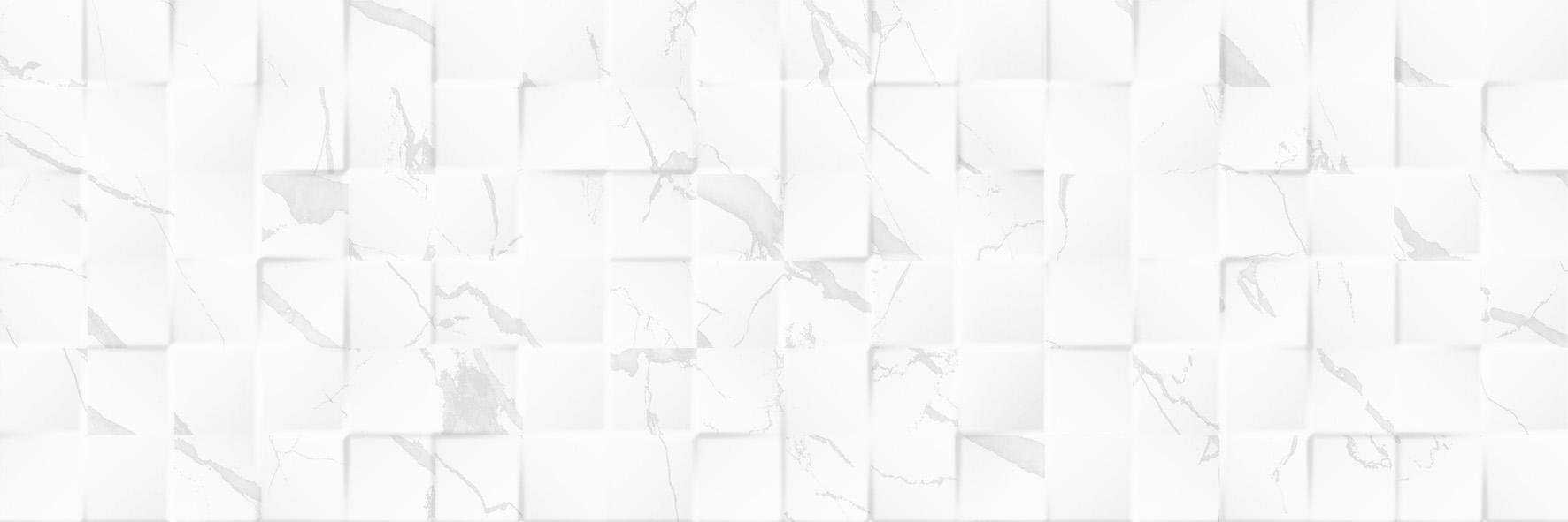 Keramika Kanjiža Luxor White Mosaic 3D 25x75 9,2mm pločica zidna 1.312 62.976