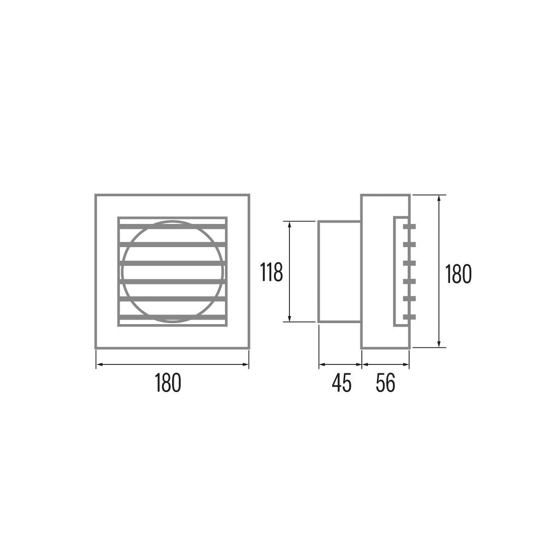 Cata B-12 Matic White kupatilski ventilator sa autoklapnom 00925000