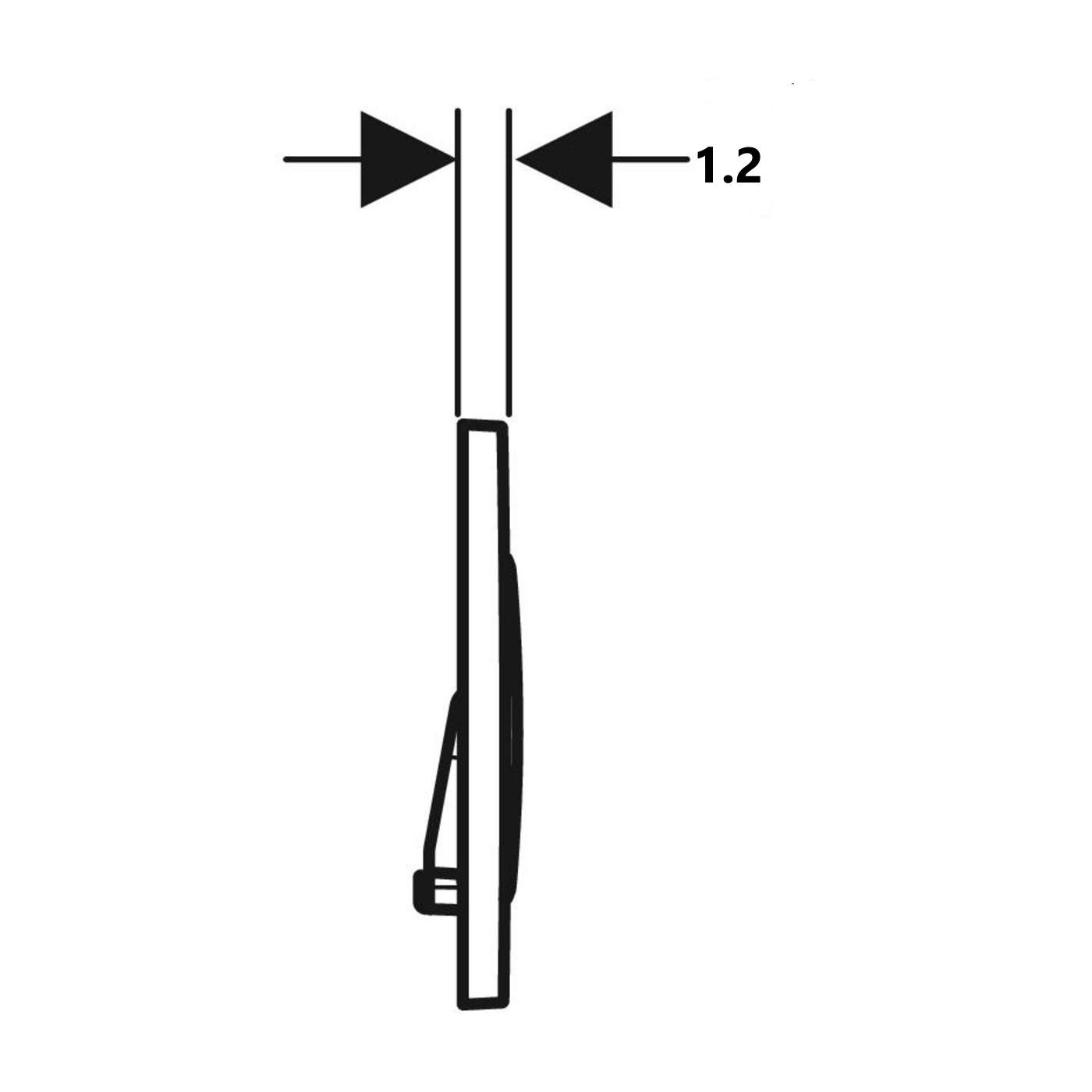 Geberit Sigma01 Fine Brass taster za ugradne vodokotliće dvokoličinski okrugli 115.770.DT.5