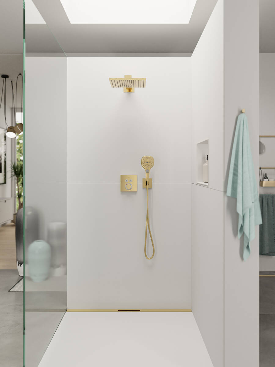 Hansgrohe Raindance Select E  120 Polished Gold Optic ručni tuš sa 3 vrste mlaza 26520990