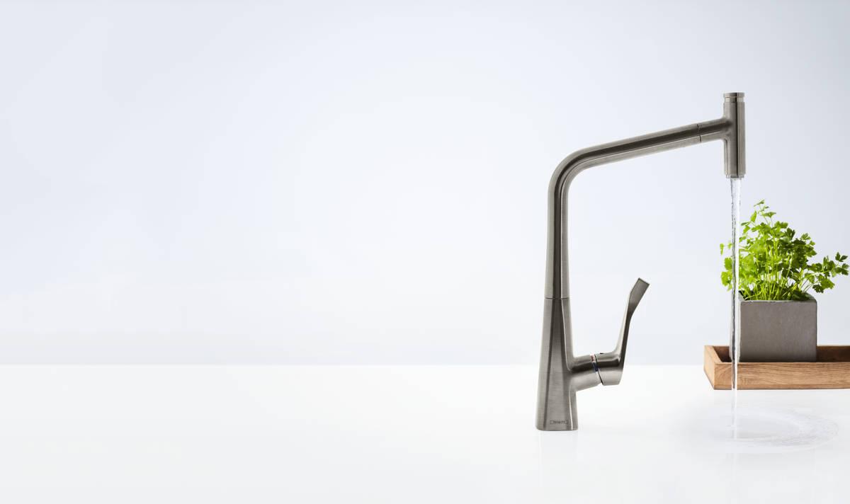 Hansgrohe Metris Select 320 Chrome baterija (slavina) za sudoperu sa izvlačećim tušem 1 mlaz 14884000