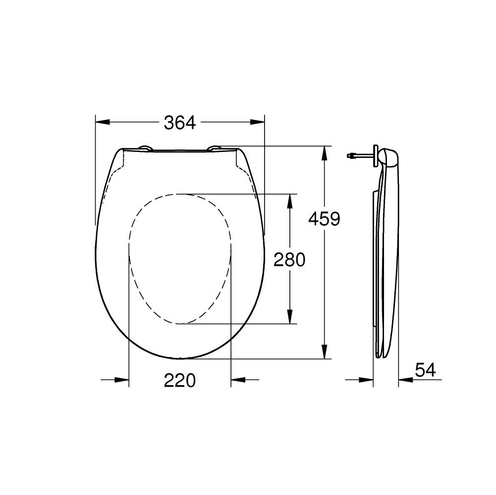 Grohe Bau Ceramic SoftClose Alpine White daska za WC šolju sporospuštajuća i lakoskidajuća 39493000