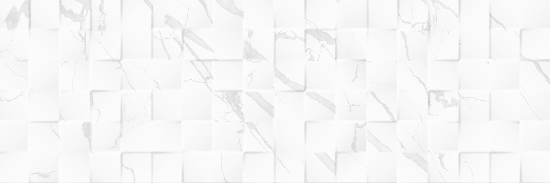 Keramika Kanjiža Luxor White Mosaic 3D 25x75 9,2mm pločica zidna 1.312 62.976