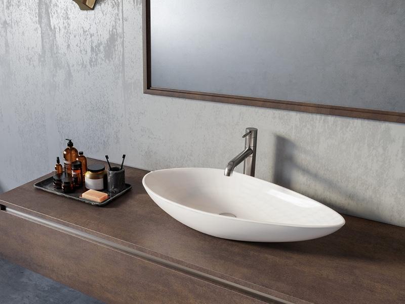 Turkuaz CeraStyle Olive White umivaonik (lavabo) 74x38x14,5 nadgradni 71300