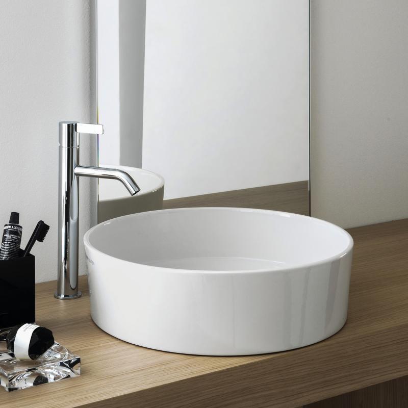 Laufen Kartell White umivaonik (lavabo) 42x42x13,5 nadgradni okrugli 8.1233.1.000.112.1