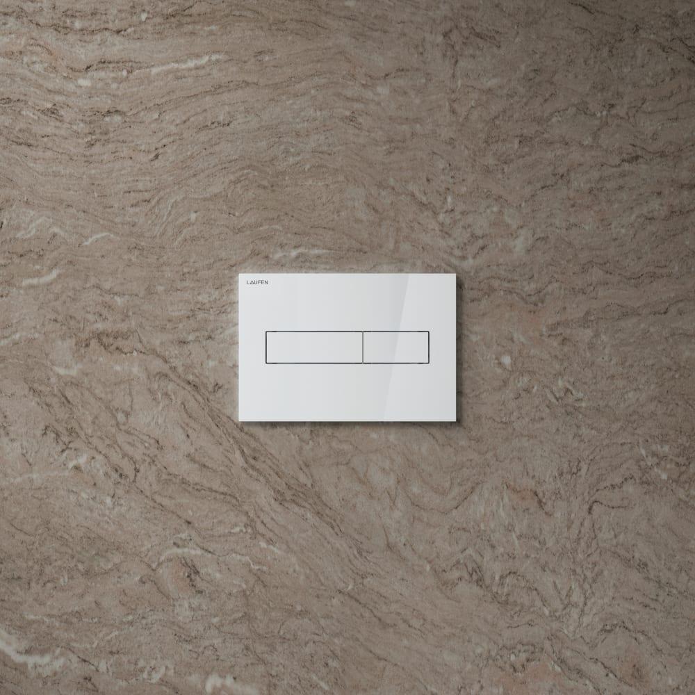 Laufen Ineo Horizon DualFlush Chrome taster za ugradne vodokotliće dvokoličinski sa četvrtastom tipkom debljine 6mm 9.0011.1.004.000.1