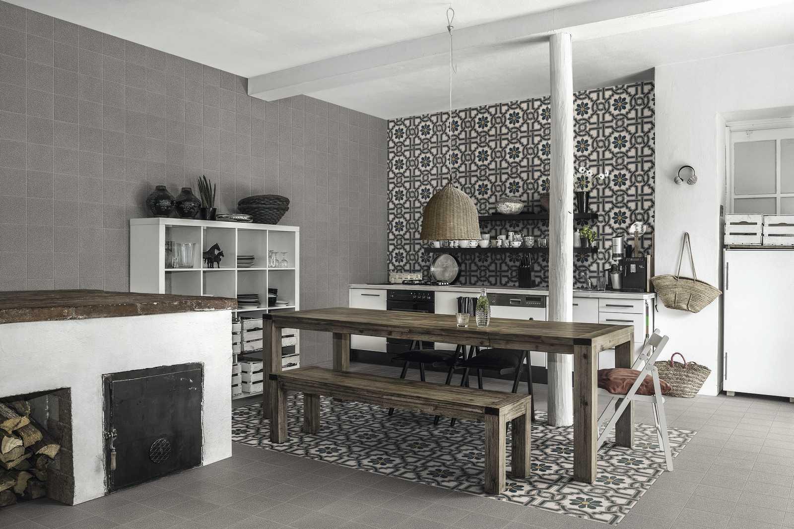 Ragno Abitare Decor Bianco, Grigio R633 20x20 Tappeto 5 pločica