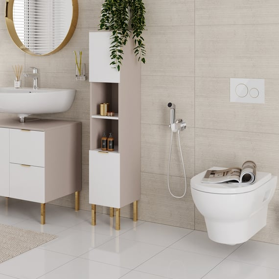 Hansgrohe S EcoSmart Chrome higijenski (bideta) tuš, mešač sa integrisanim priključkom i držačem i Isiflex B' 1250 crevom 29232000