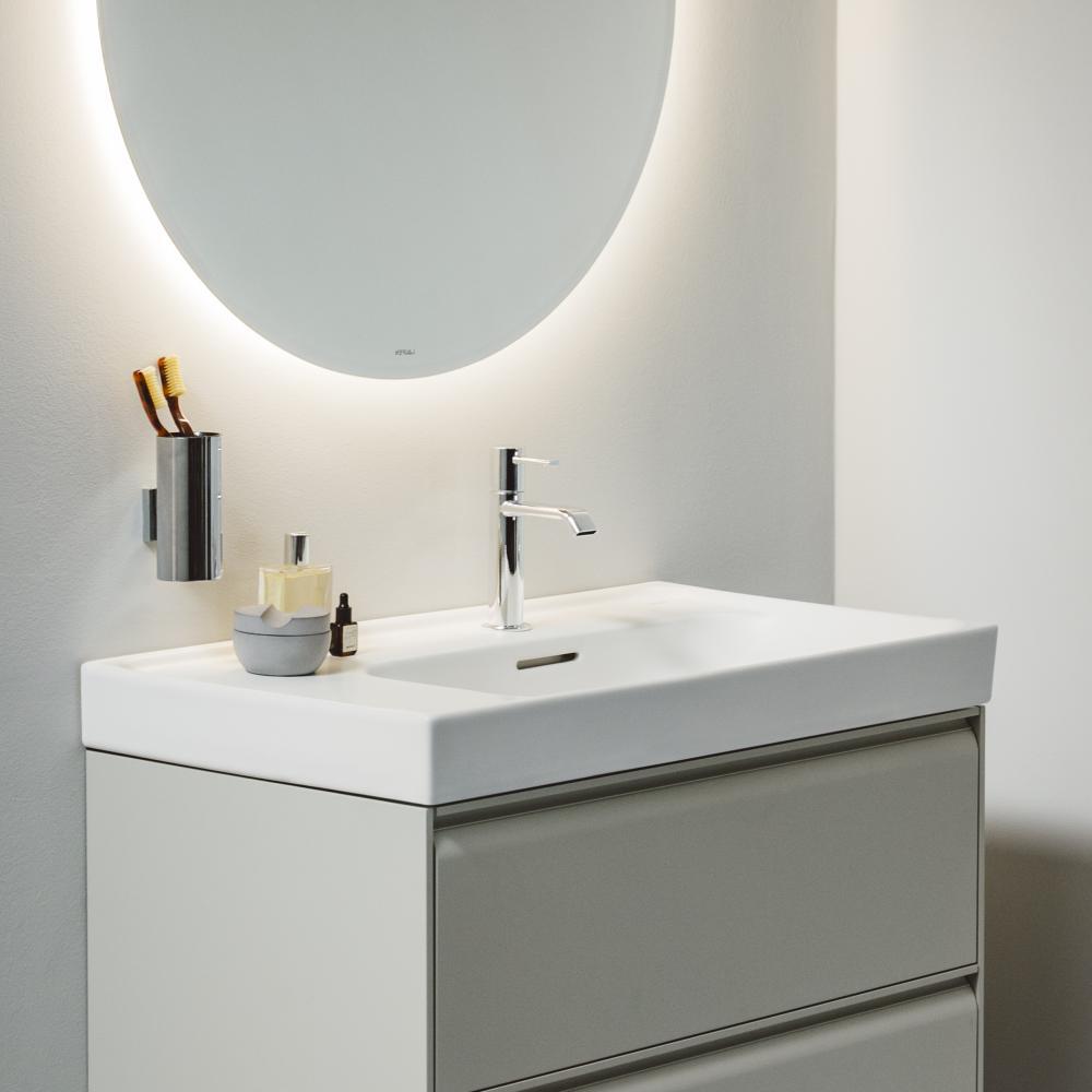 Laufen Meda White umivaonik (lavabo) 80x46x14 konzolni sa rupom za bateriju i levim zaravnjenjem 8.1711.5.000.104.1