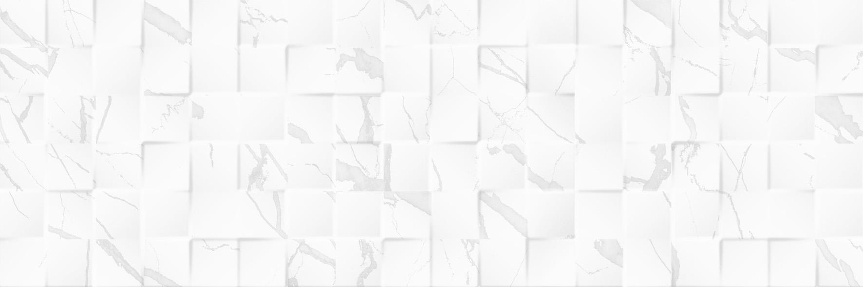 Keramika Kanjiža Luxor White Mosaic 3D 25x75 9,2mm pločica zidna 1.312 62.976