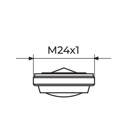 Rosan Neoperl M24 Chrome Coin Slot-JT,JO perlator 7 L/min. PPM24CSZ