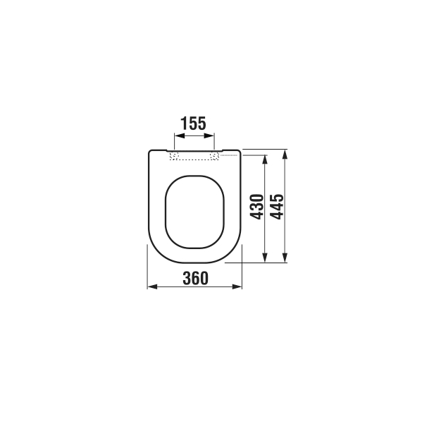 Jika Deep White WC daska sporospuštajuća, lakoskidajuća sa šarkama od nerđajućeg čelika 8.9361.1.300.063.1