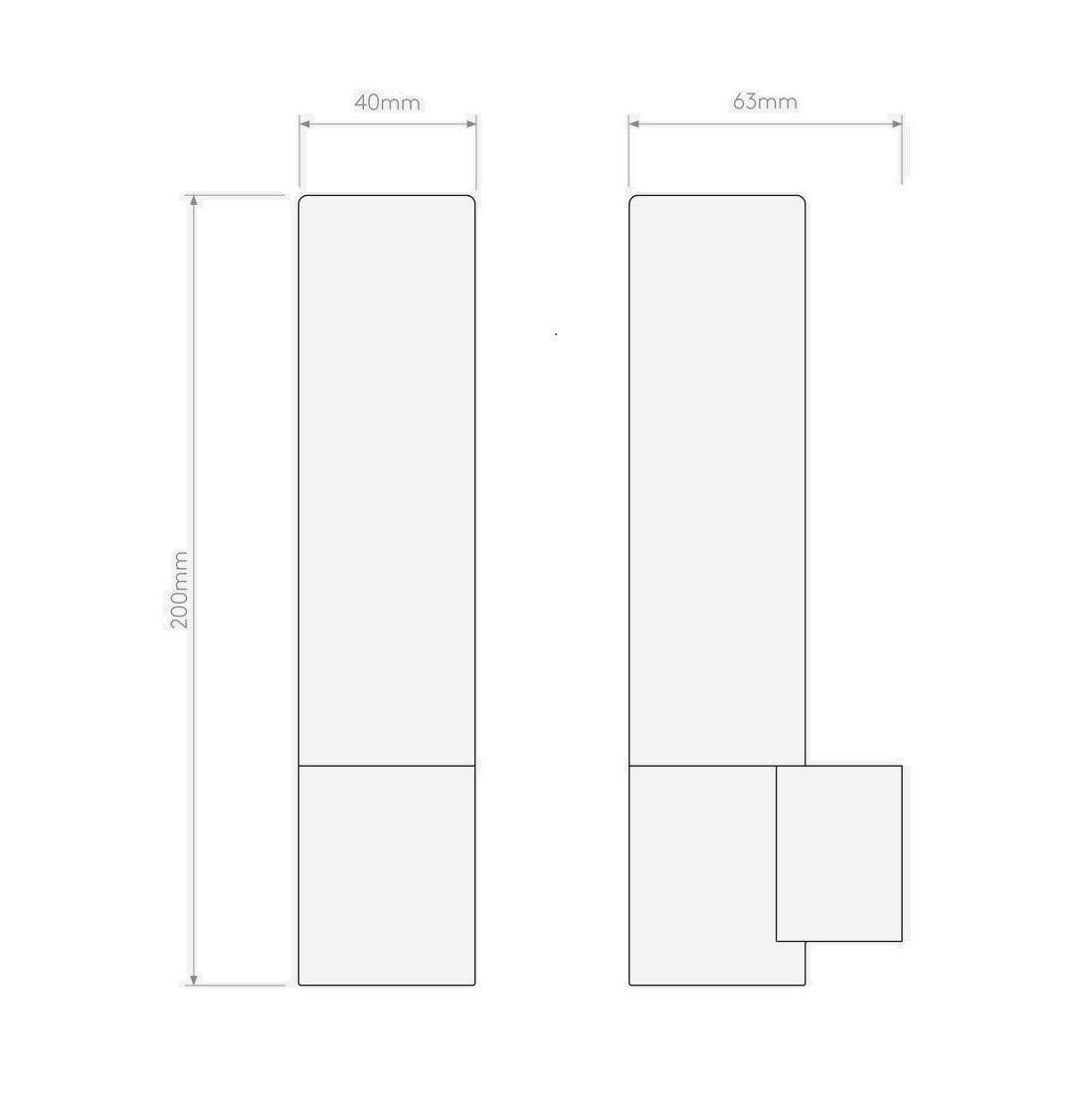 Astro Bari Matt White lampa zidna 4x6,3x20 1x40W 1047007